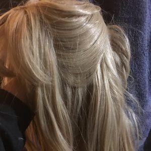 100Human Hair Plat Blonde Lace Front wig